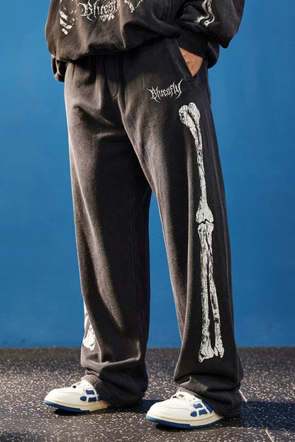 Bone Frame Graphic Sweatpants  #BF167