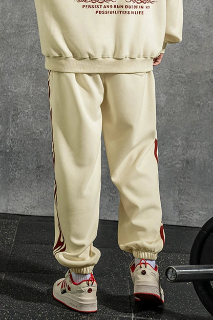 Line pattern sweatpants  #LM004