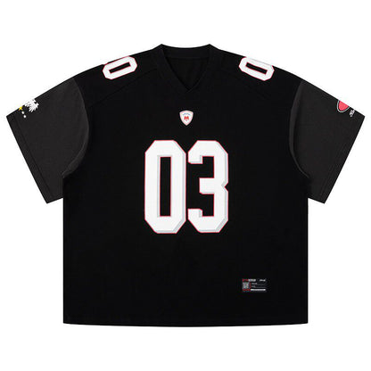 Badge Number Jersey T-Shirt  #TK041