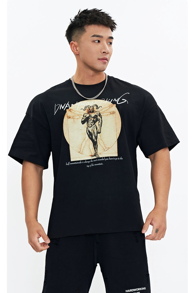 Goat God Muscle T-Shirt  #DH005