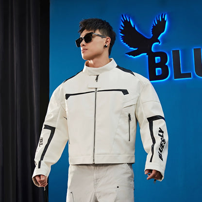 Neo-Rider Faux Leather Jacket  #BF120