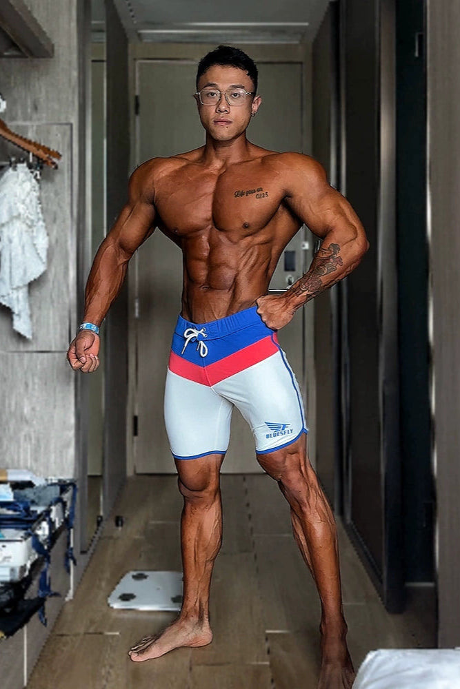 Blue Flame Surf Shorts  #BF075