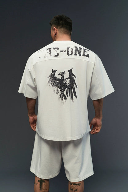 Flame Crest Muscle T-Shirt  #TK021