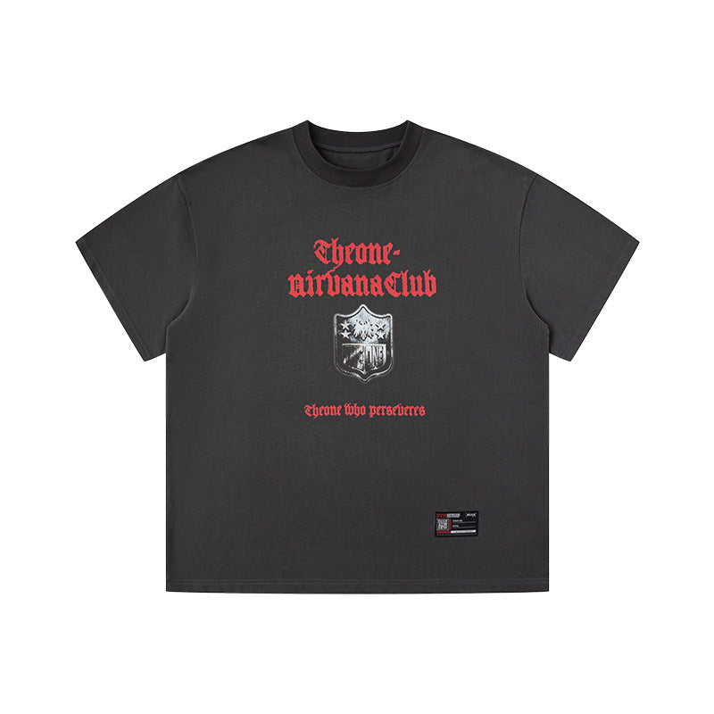 Shield Logo Oversized T-Shirt  #TK043