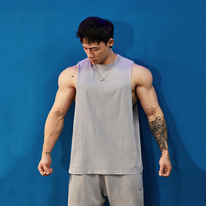 Loose Cut-Off Washed Sleeveless  #BF153