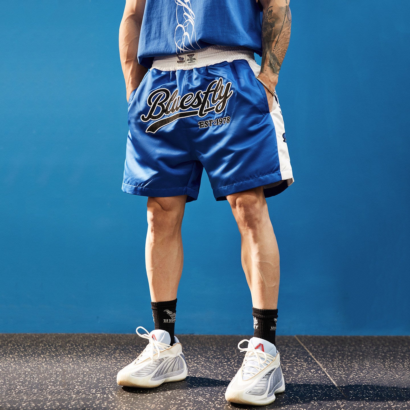 Silky Touch Wide Script Shorts  #BF155