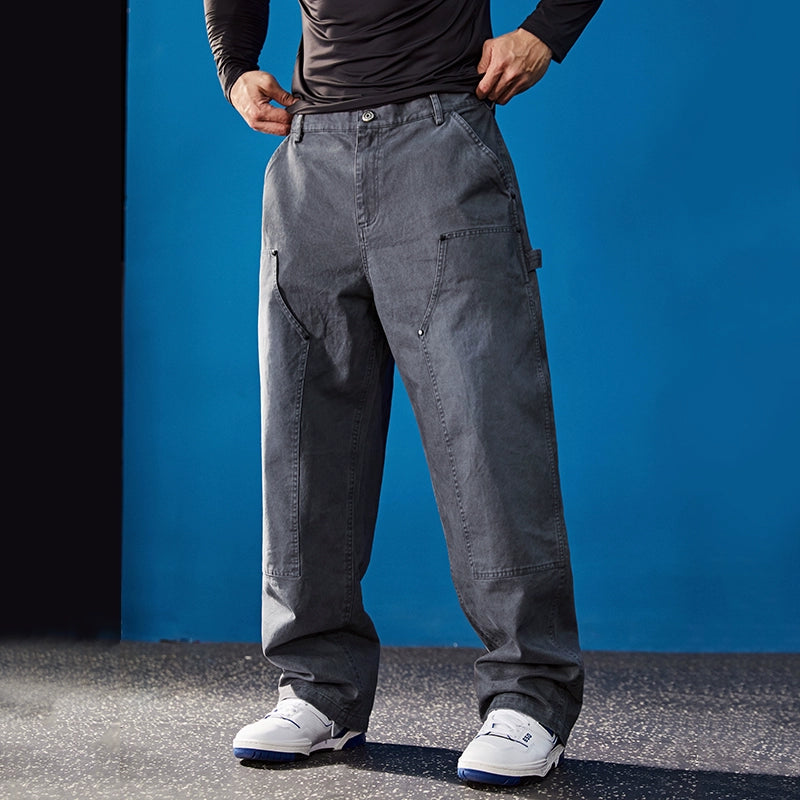 Fade Wash Wide Pants  #BF129