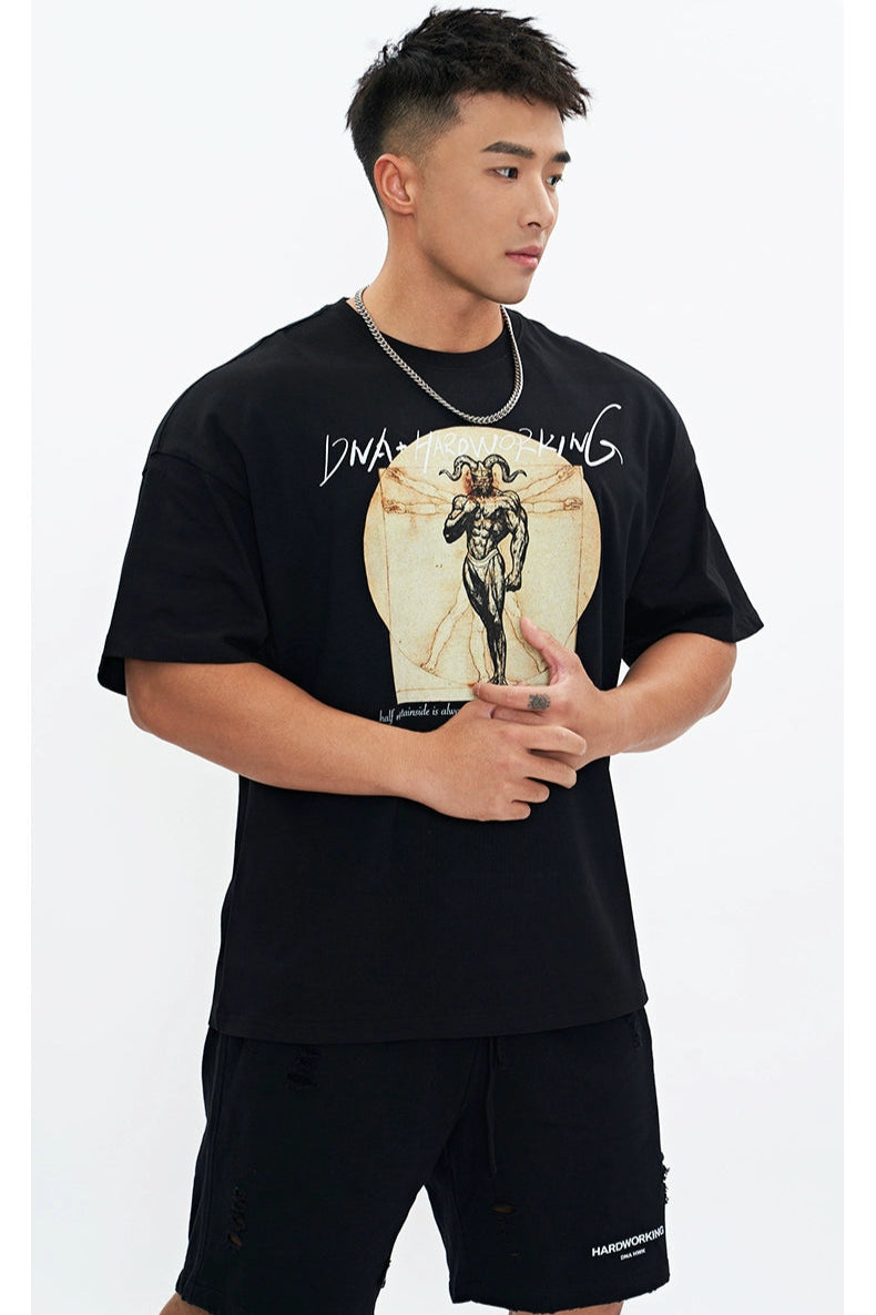 Goat God Muscle T-Shirt  #DH005