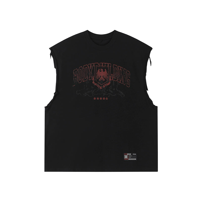 American Retro Print Sleeveless  #TK004