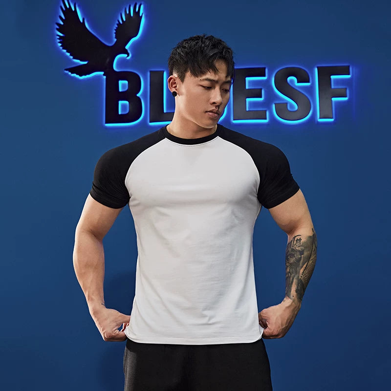 Raglan Training Short Sleeve T-Shirt #BF050