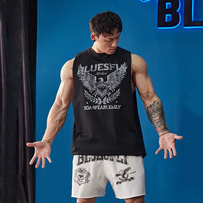 Fearless Eagle Print Sleeveless  #BF101