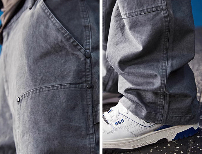 Fade Wash Wide Pants  #BF129