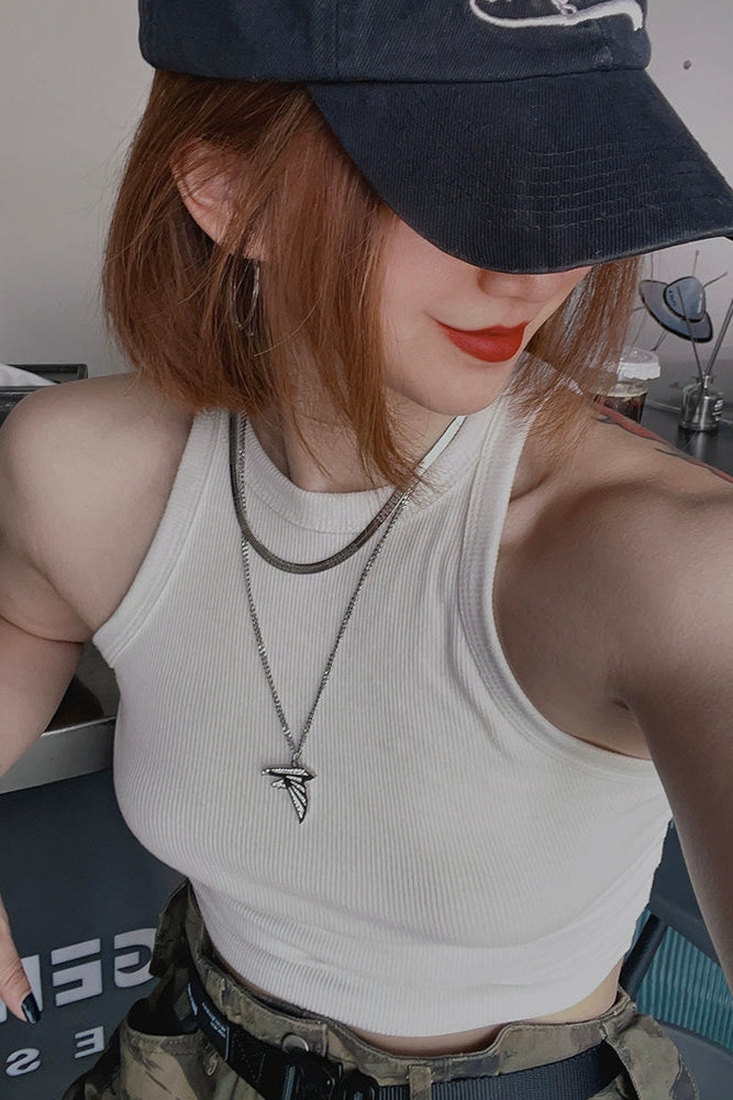 Edge Wing Necklace  #BF115