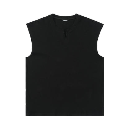 Waffle Knit V-Neck Sleeveless  #LM040