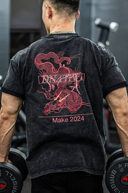 Dragon Limited Washed T-Shirt  #DH002