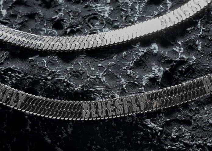 Steel Flow Necklace  #BF116