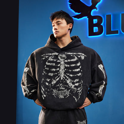 Bone Frame Graphic Hoodie  #BF166