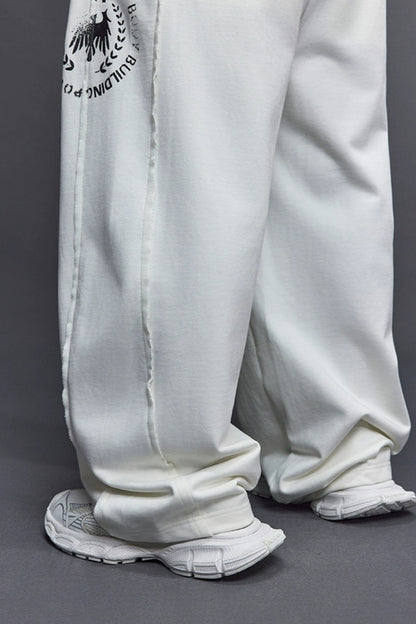 Fade Logo Wide Pants  #TK026