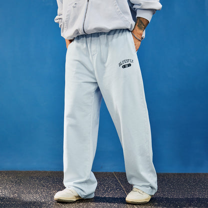 Washed Cotton Wide Sweatpants  #BF165