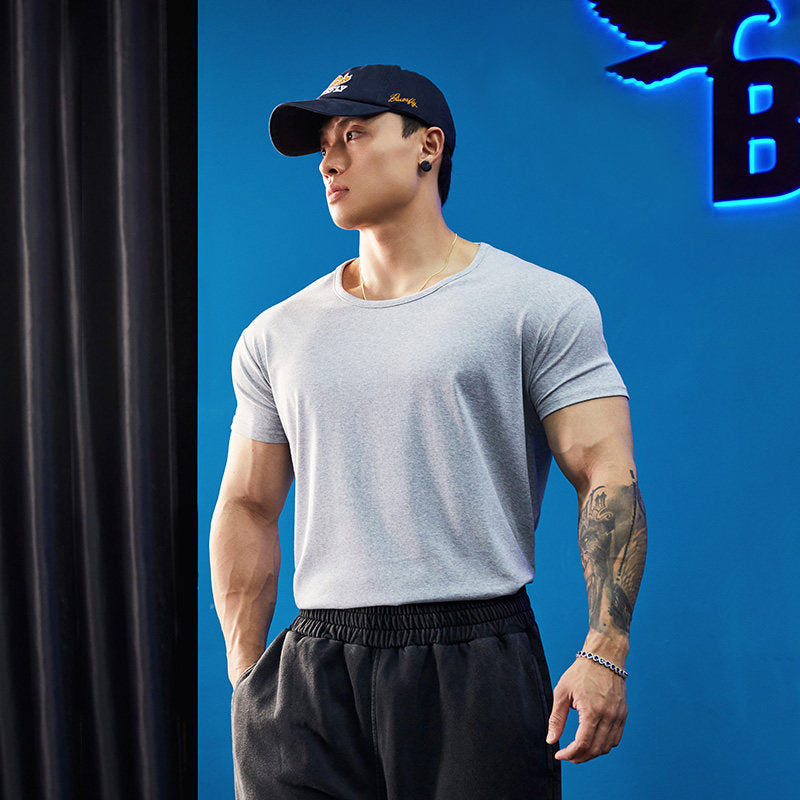 Relaxed Neck Stretch Fit T-Shirt  #BF141