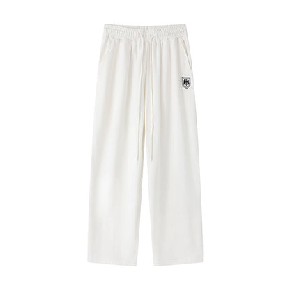 Shield Emblem Wide Sweatpants  #TK030