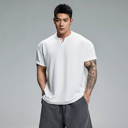 FlexRib Henley T-Shirt  #MD093