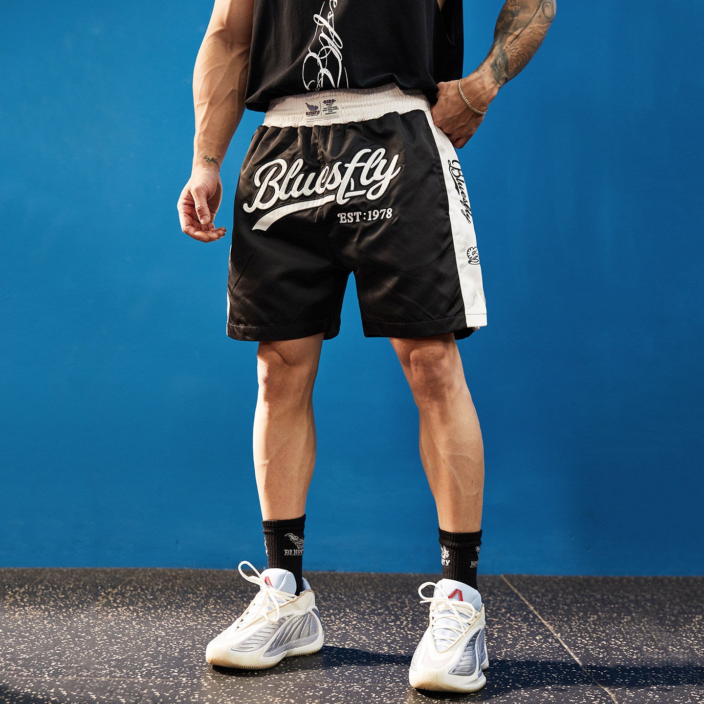 Silky Touch Wide Script Shorts  #BF155