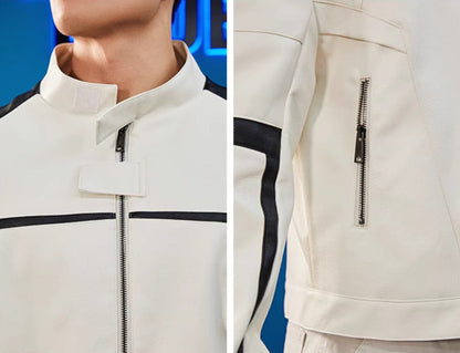 Neo-Rider Faux Leather Jacket  #BF120