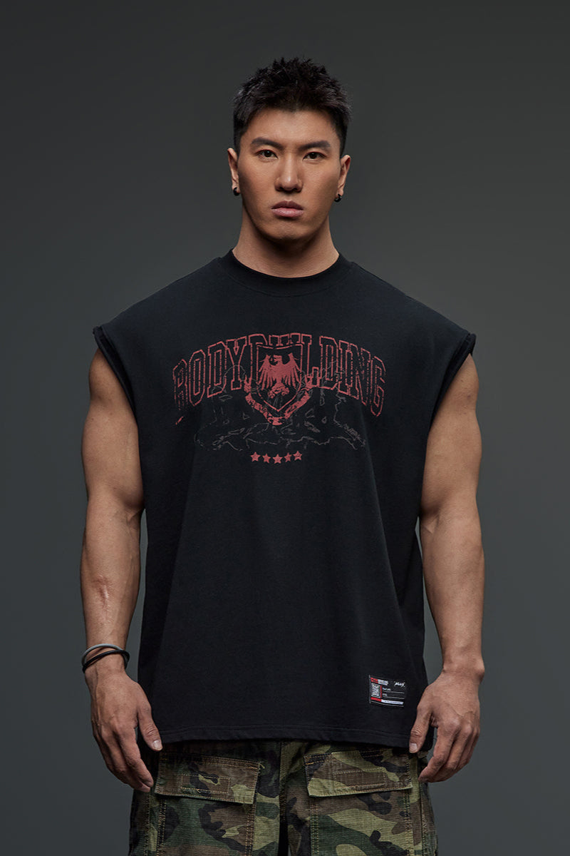 American Retro Print Sleeveless  #TK004