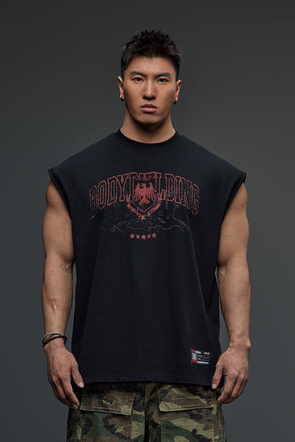 American Retro Print Sleeveless  #TK004