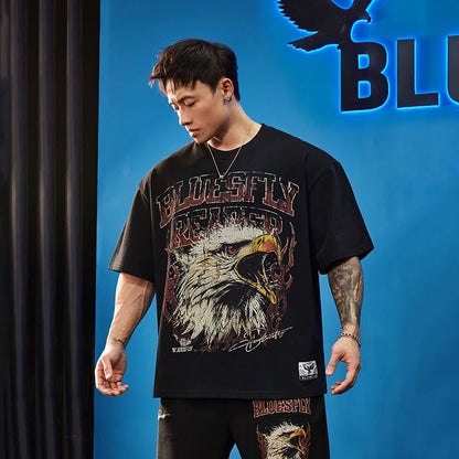 Heavy Cotton Eagle T-Shirt  #BF150