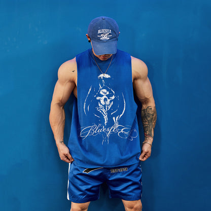 Double Yarn Graphic Sleeveless  #BF156