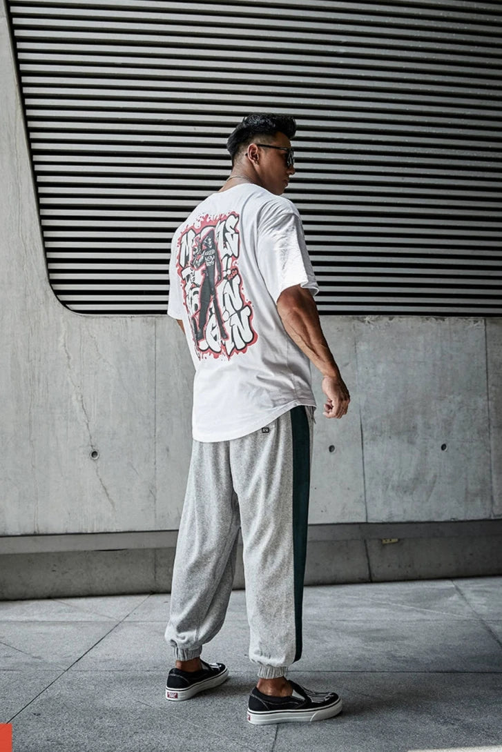 Corduroy warm loose striped sweatpants  #MD011