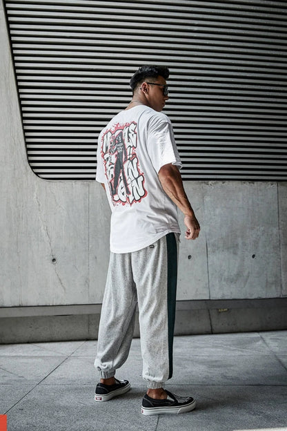 Corduroy warm loose striped sweatpants  #MD011