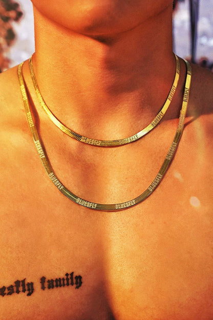 Steel Flow Necklace  #BF116