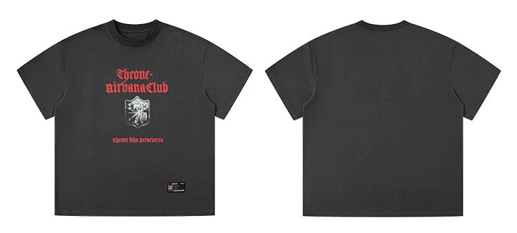Shield Logo Oversized T-Shirt  #TK043