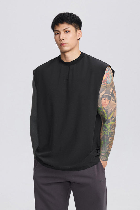 Loose Fitness Mesh Sleeveless  #TK001