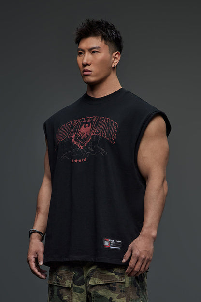 American Retro Print Sleeveless  #TK004