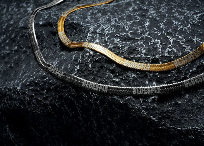 Steel Flow Necklace  #BF116