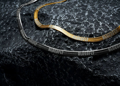 Steel Flow Necklace  #BF116