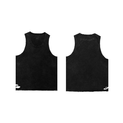 Distressed Power Tank Top  #TK002