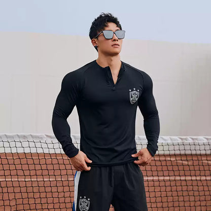 Half-Zip Slim Fit Long Sleeve  #BF034