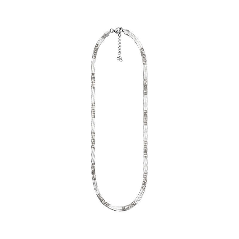 Steel Flow Necklace  #BF116