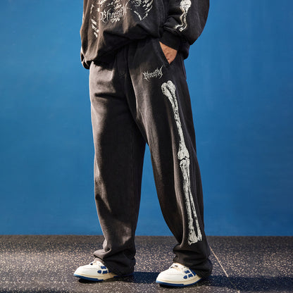 Bone Frame Graphic Sweatpants  #BF167