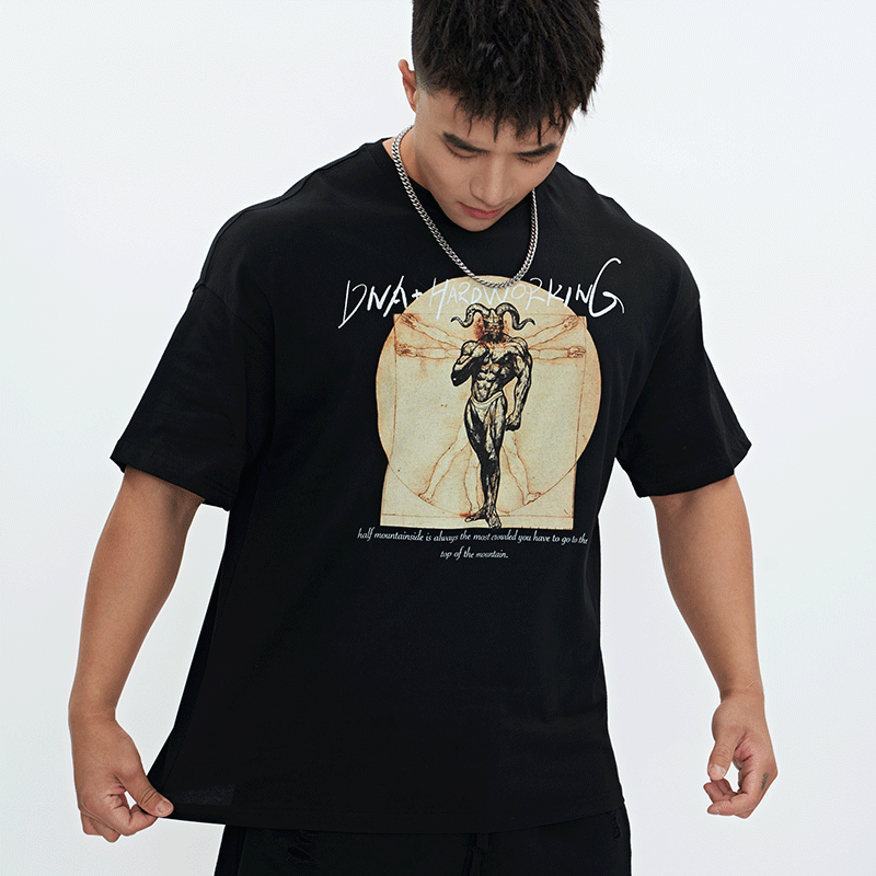 Goat God Muscle T-Shirt  #DH005