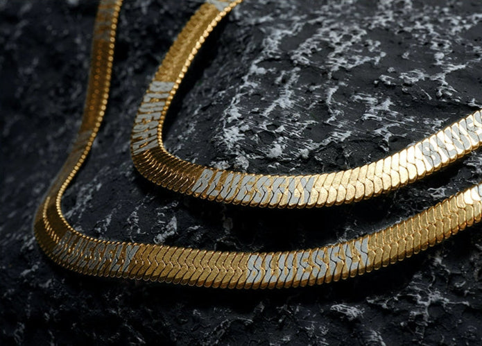 Steel Flow Necklace  #BF116