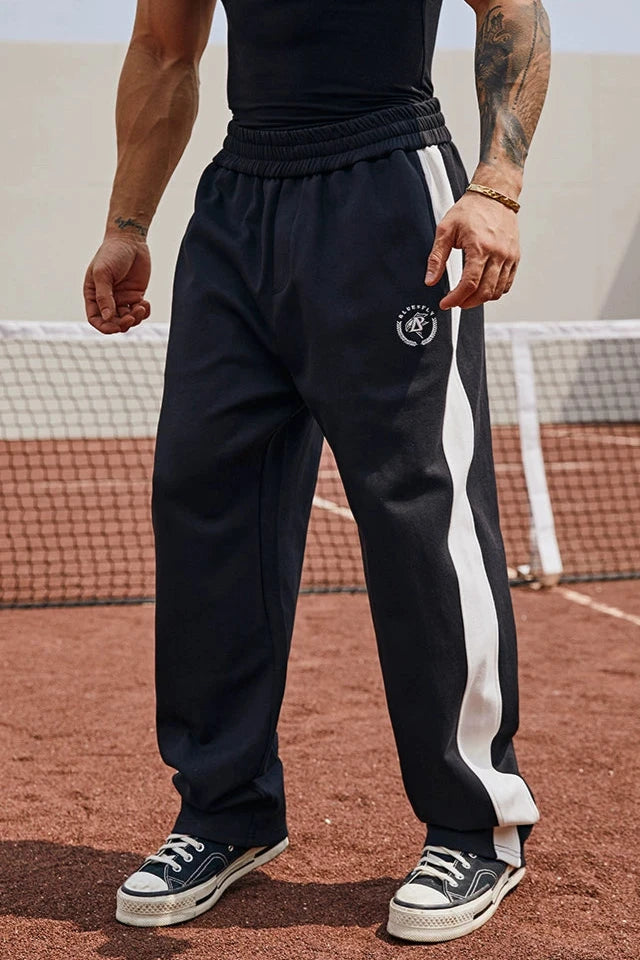 Loose Straight Leg Track Pants  #BF002