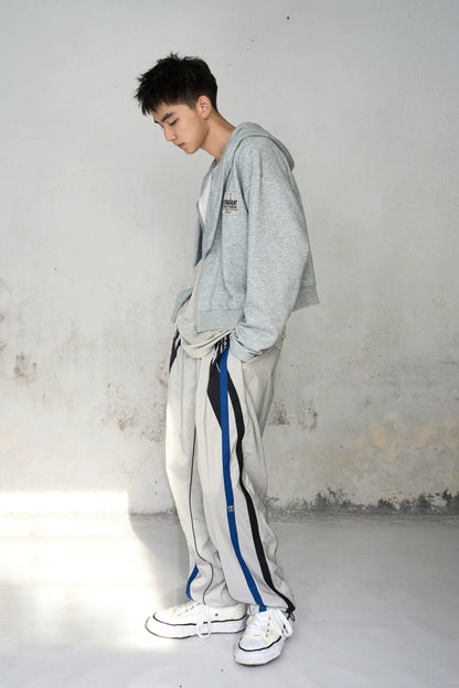 Gray Street Racer Pants  #YG006
