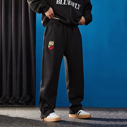 Shield Logo Heavy Warm Sweatpants  #BF127
