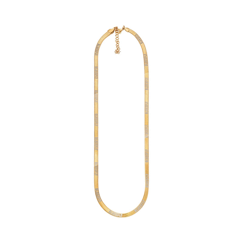 Steel Flow Necklace  #BF116